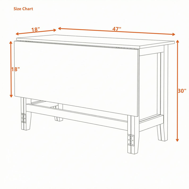 Table de salle à manger extensible à abattants en bois de style campagnard avec placage en acacia résistant aux égratignures