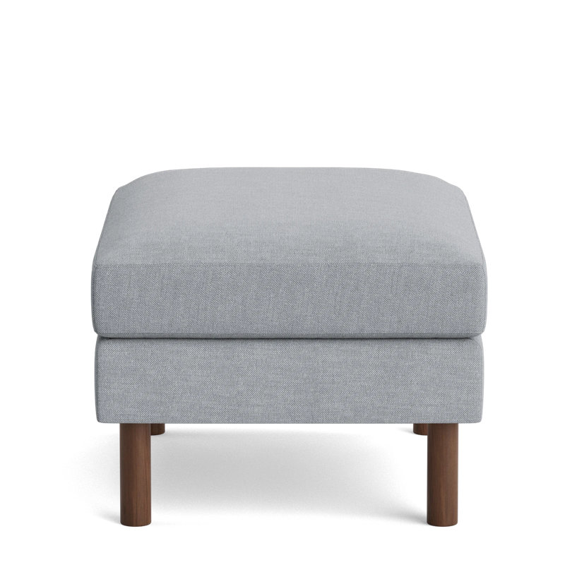 Laguna Ottoman, Performance Weave - Zinc