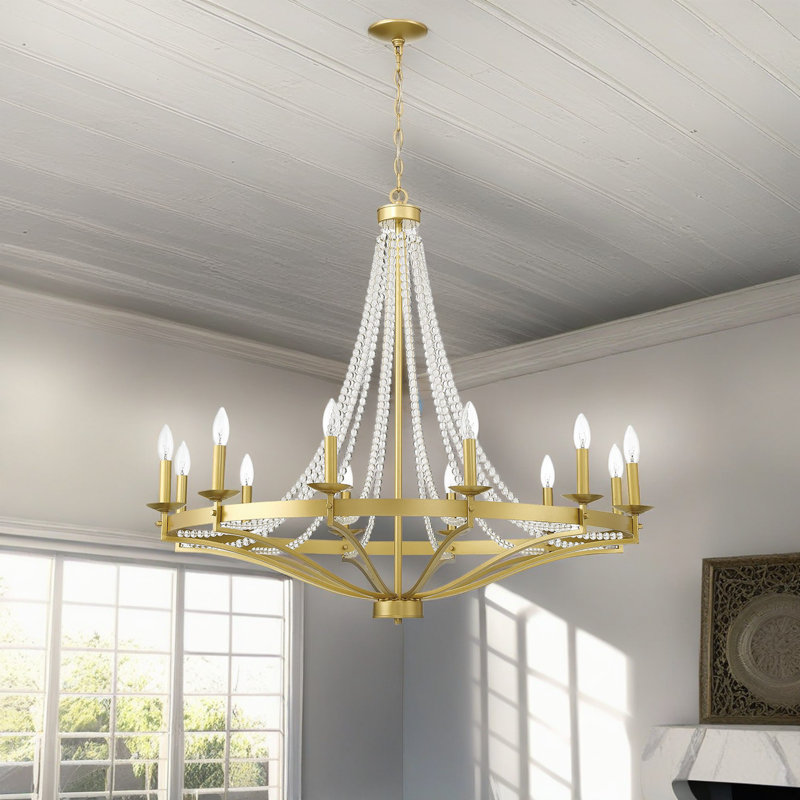 Shellman 12-Light Dimmable Chandelier