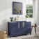 Megara 48'' Single Bathroom Vanity with Engineered Marble Top with Mirror