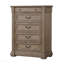 Commode à finition grise patinée 1pc