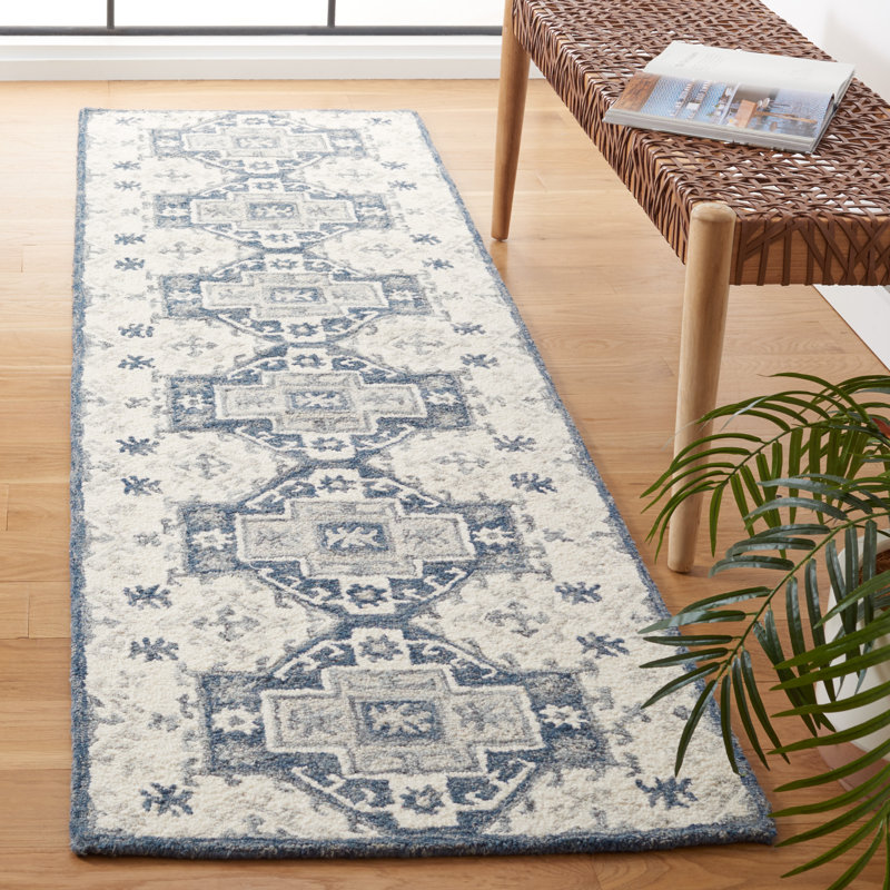 Tapis ivoire / gris foncé Metro 479, Tapis de couloir 2 pi 3 po x 8 pi