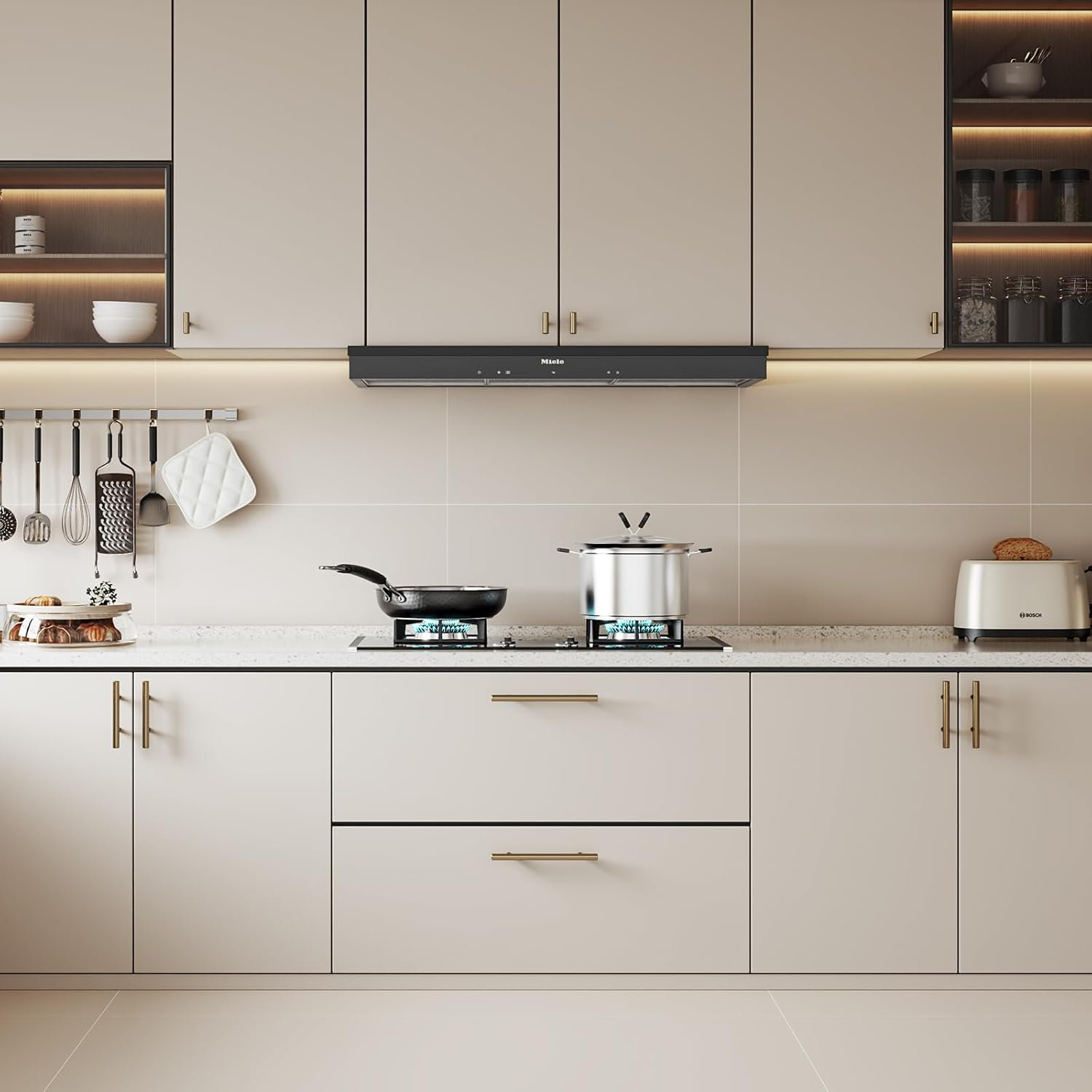 goldenwarm Cabinet Pulls Cupboard Drawer Handles Kitchen Cabinet ...
