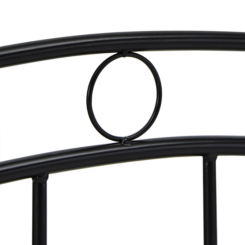 Platform Bed, Flat Black, Full