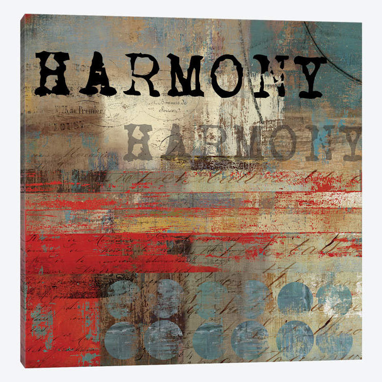 « harmonie », impression sur toile, H 12 po x l 12 po x P 1,5 po, Pas de tapis, Toile tendue