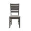 Ensemble de 2 chaises de salle à manger avec siège rembourré en tissu