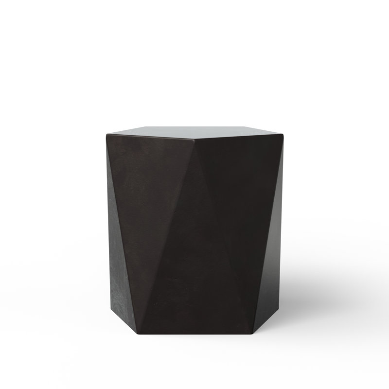 Kelson Accent Stool, Lava Brown