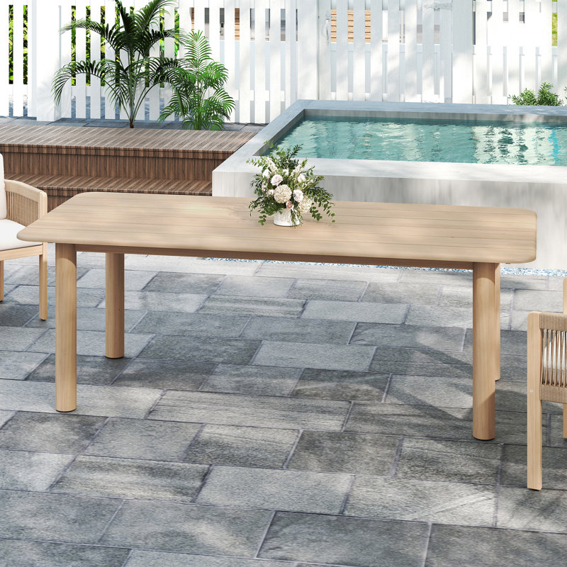 Rectangular Outdoor Wooden Dinning Table
