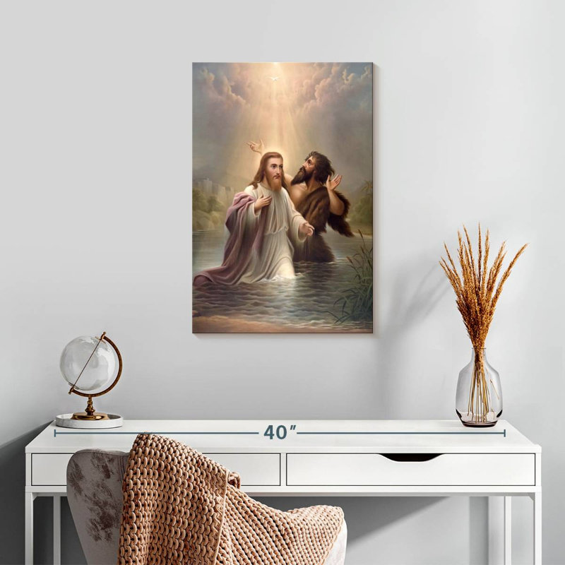 Adella Baptism Of Jesus, H 24 po x l 16 po