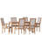 6 - Person Four Leg Dining Set-105906204-105906206-105906192