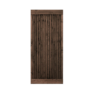 84'' Solid Wood Paneled without Installation Hardware Kit Barn Door