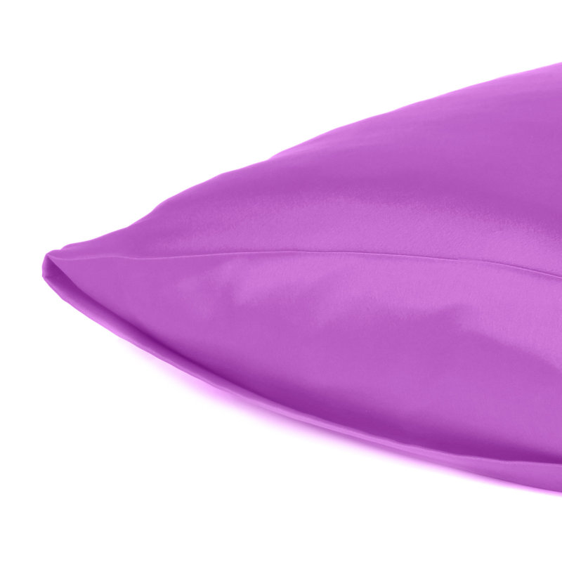 Taies d'oreiller en satin, Viola vif, Grand