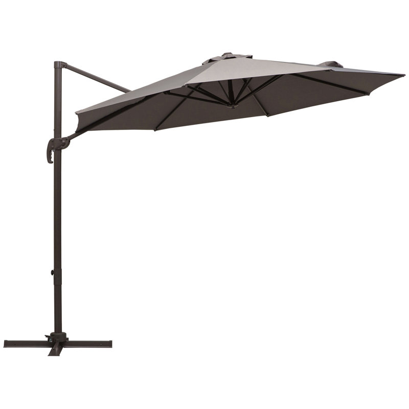 Brenlei 295cm Cantilever Parasol, Grey