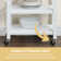 Michelle 4 Tier Butcher Block Kitchen Cart with Drawer and Wine Rack