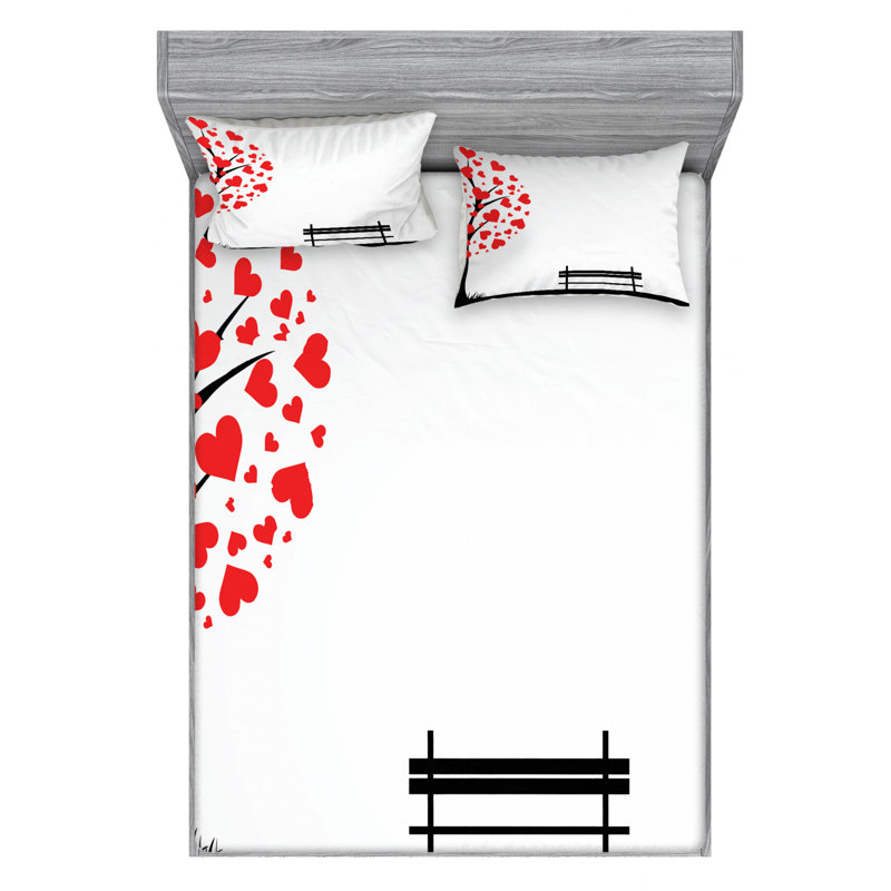 Microfiber Sheet Set, Queen Sheet Set with Fitted Sheet