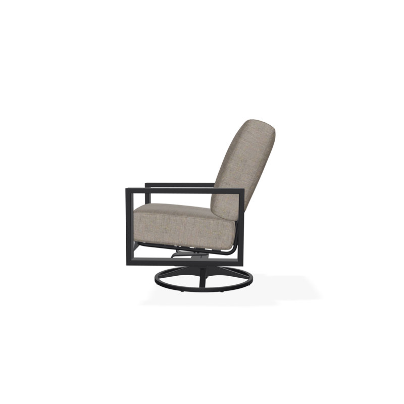 Larssen Outdoor Lounge Chair, Black, Cast Ash Sunbrella® Plainweave
