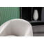 Fauteuil demi-tonneau en velours