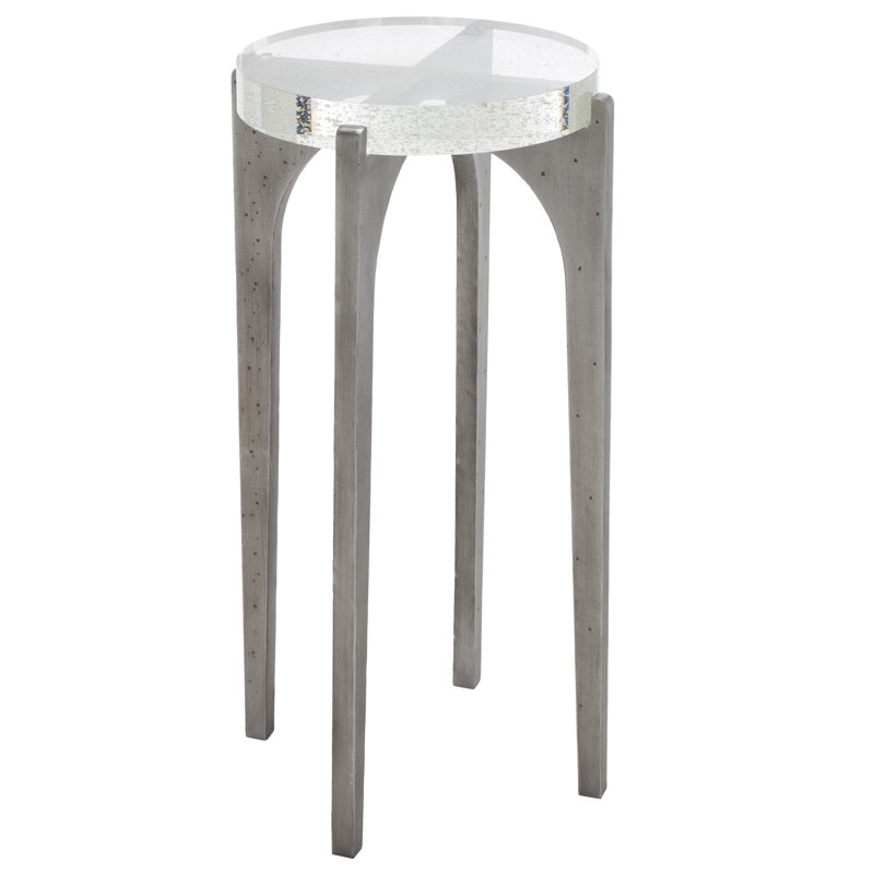 Bridey Glass Top End Table