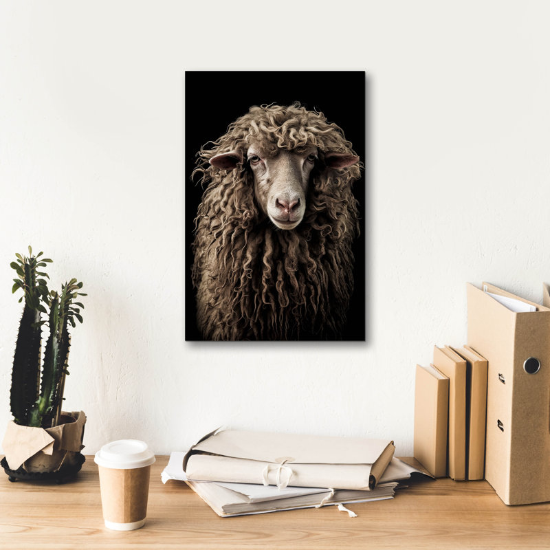  «Sheepish» par Decent Exposures, art mural sur toile, 12 po x 18 po, H 18 po x l 12 po
