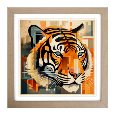 Tiger Constructivism No.2 - Framed Print
