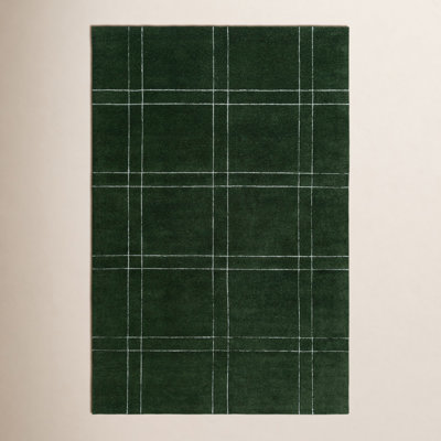 Kinnell Green Hand Tufted Area Rug