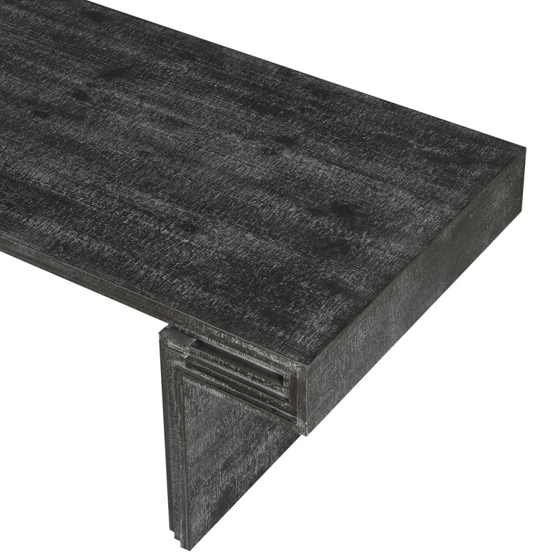 Table basse rectangulaire American Vintage, Noir