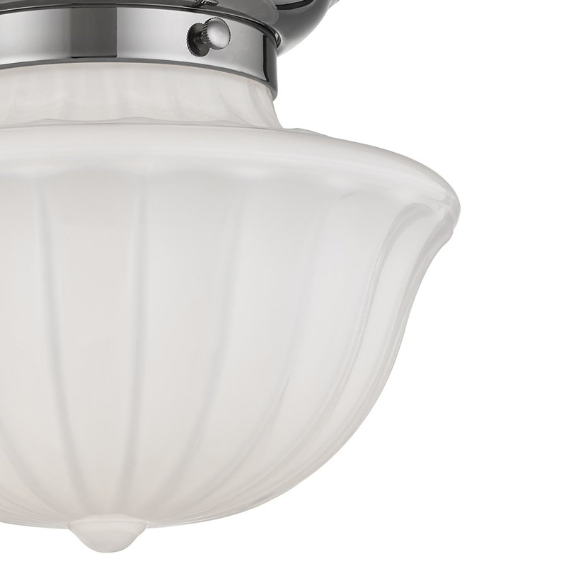 Plafonnier semi-encastré 1 lumière Maisie, Bronze vieilli, H 12,5 po x l 15 po