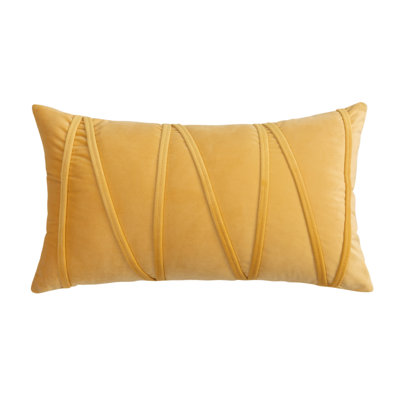 Velvet Cross Lines Cushion Rectangular Cushion Cover