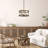 Kinman Scheffer 4-Light 18” Wide Drum Pendant With Seeded Glass Shades