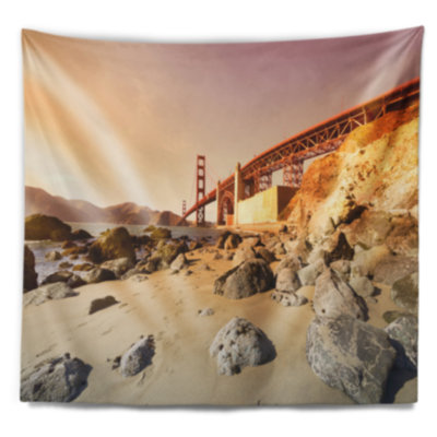 Tapisserie «Schafer Golden Gate in Bright Day»