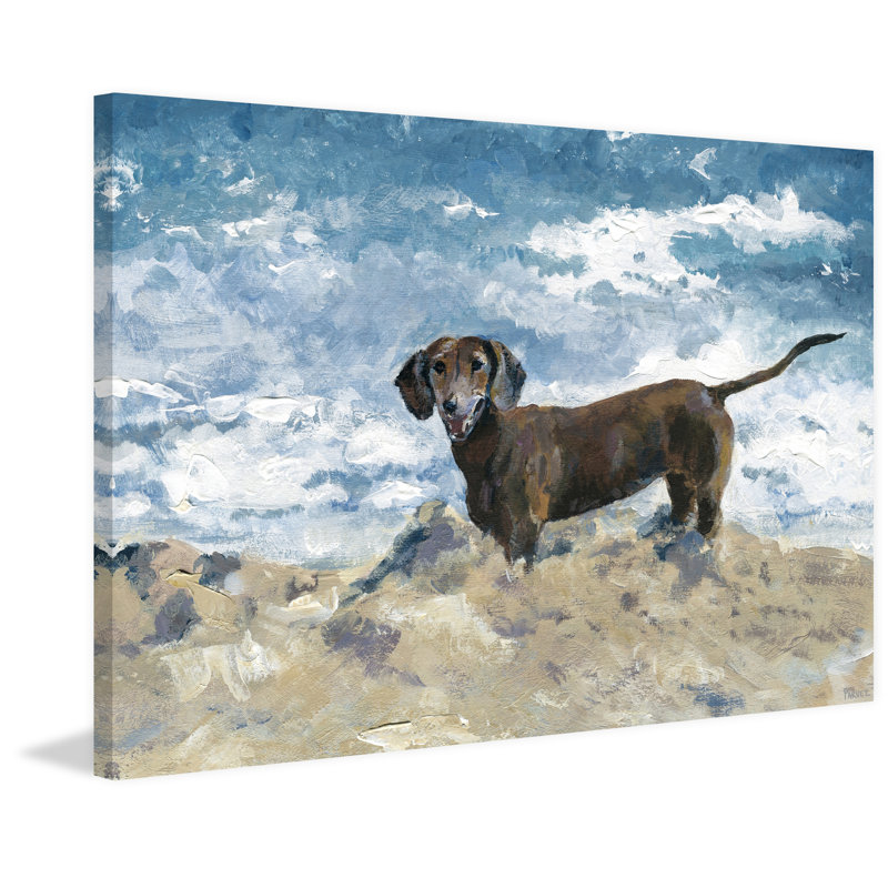 " Enjoying The Sand " by Parvez Taj, 40" H x 60" W x 1.5" D