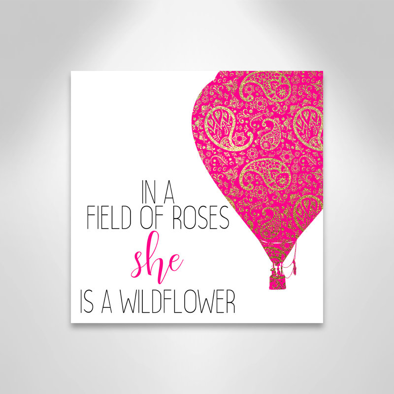 Il s’agit d’un wildflower, H 16 po x l 16 po x P 1,5 po, Toile