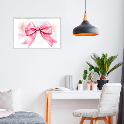 Giclée encadrée par un aquarelle rose fondu, design by Creative Studio