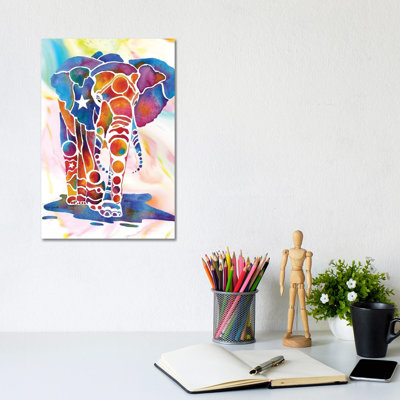 Elephant II by Jo Lynch - Wrapped Canvas Print