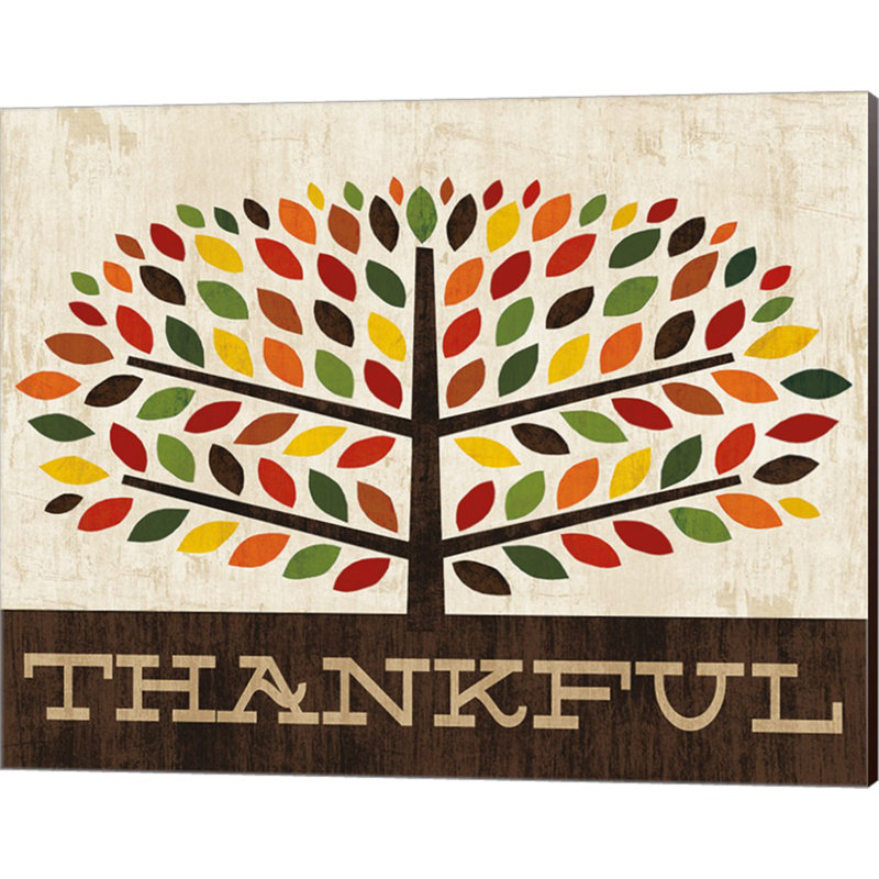 "Family Tree - Thankful" par Michael Mullan, art mural sur toile