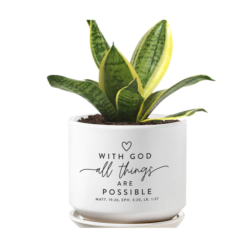 Planter With God All Things Are Possible