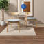 Ensemble de 2 chaises de salle à manger rétro, structure en bois d'hévéa massif avec dossier incurvé ergonomique et siège rembourré, chaises d'appoint rétro pour la cuisine, la salle à manger ou le salon-109723548-109723544