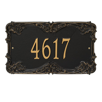 Signature Series 1-Line Wall Address Plaque