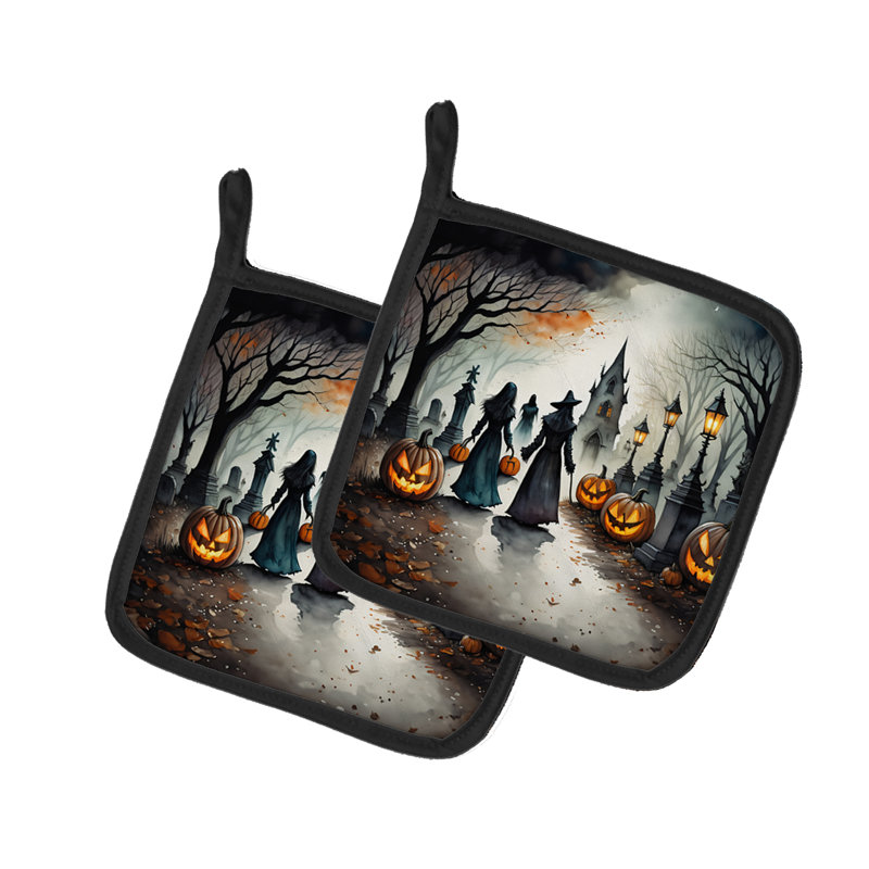 Vampires Spooky Halloween - paire de poignées
