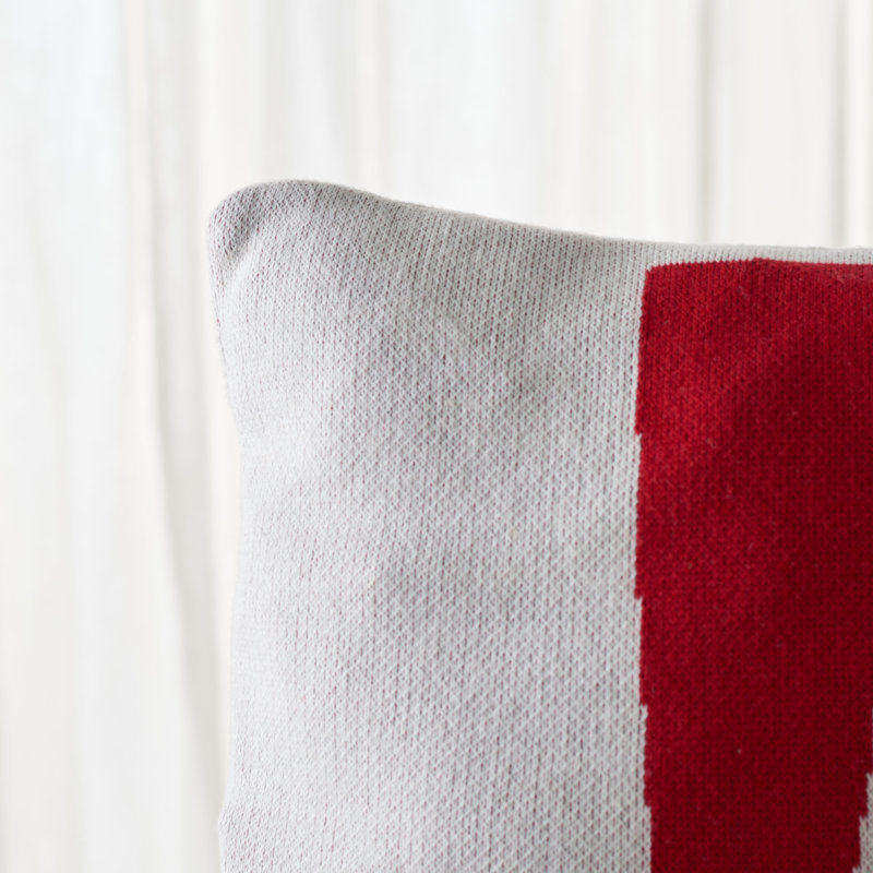 Cotton Reversible Throw Pillow