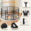 Panel Metal Exercise Pen With Door-1651917063