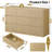 Fluted 9 Drawers Dresser, 57" Wide Dresser for Bedroom, Modern Chest of Drawers with Curved Profile-1294324505