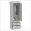 Armoire Alabama, une grande armoire, deux tiroirs-55088049