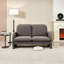 Canapé confortable rembourré en tissu Sherpa pour le salon, la chambre à coucher, un appartement et d'autres espaces