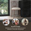 Tabouret de coiffeuse en acier Lonan-388508465