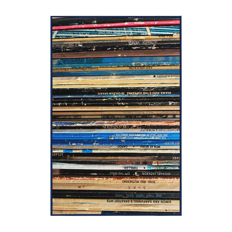 Tapis 3 disques Vintage, Rectangle 8 pi x 10 pi