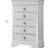 Verona G6790-CH Traditional Wooden Dresser with Silver Champagne Embossed Design and Chrome Pulls for Elegant Bedroom Storage-1147774470