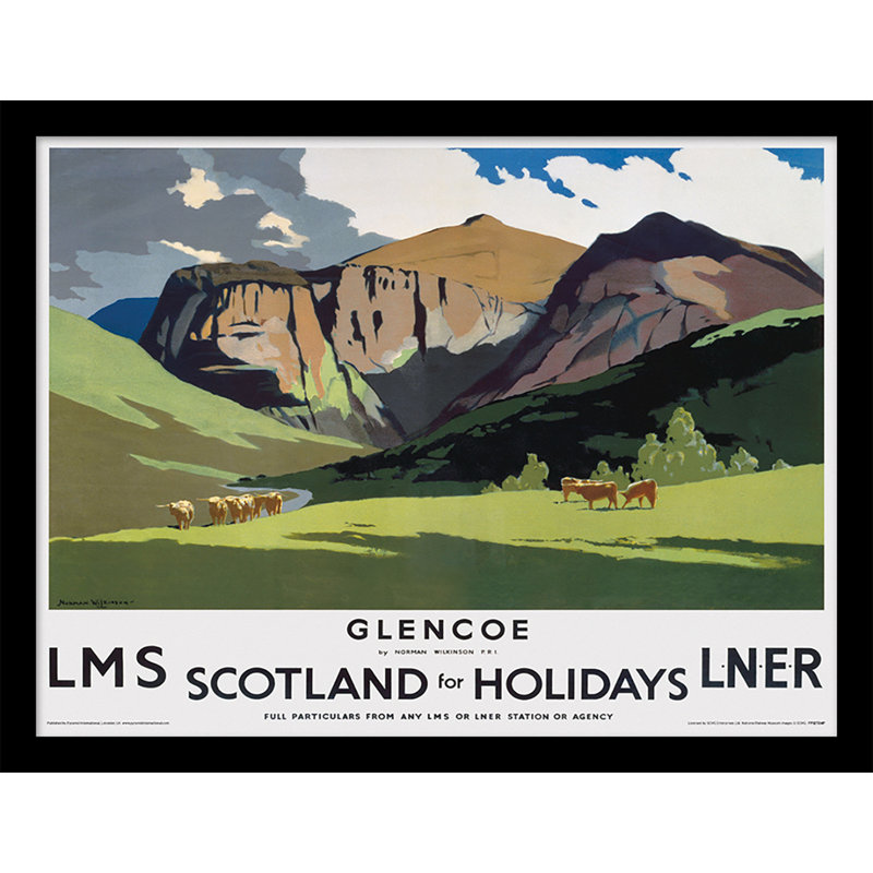 Glencoe Landscape by Norman Wilkinson - No Frame Memorabilia