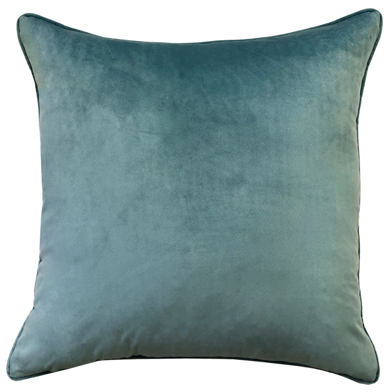 Joelle Square Pillow Cover & Insert, Sea Blue