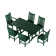 Aleera Rectangular 6 - Person 70'''' Long Dining Set
